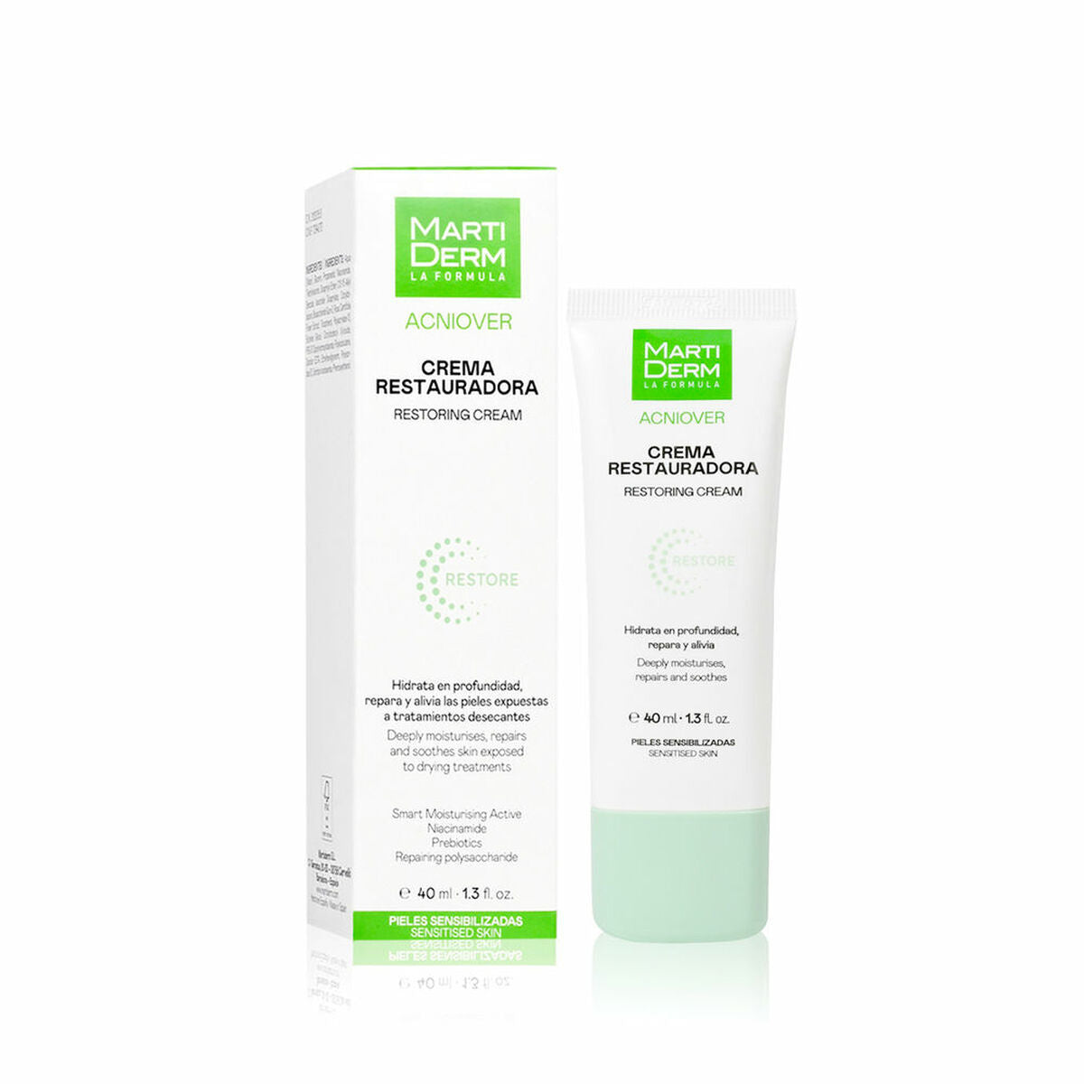Hydrating Facial Cream Martiderm ACNIOVER 40 ml -  Beauty, Skin care -  Martiderm.