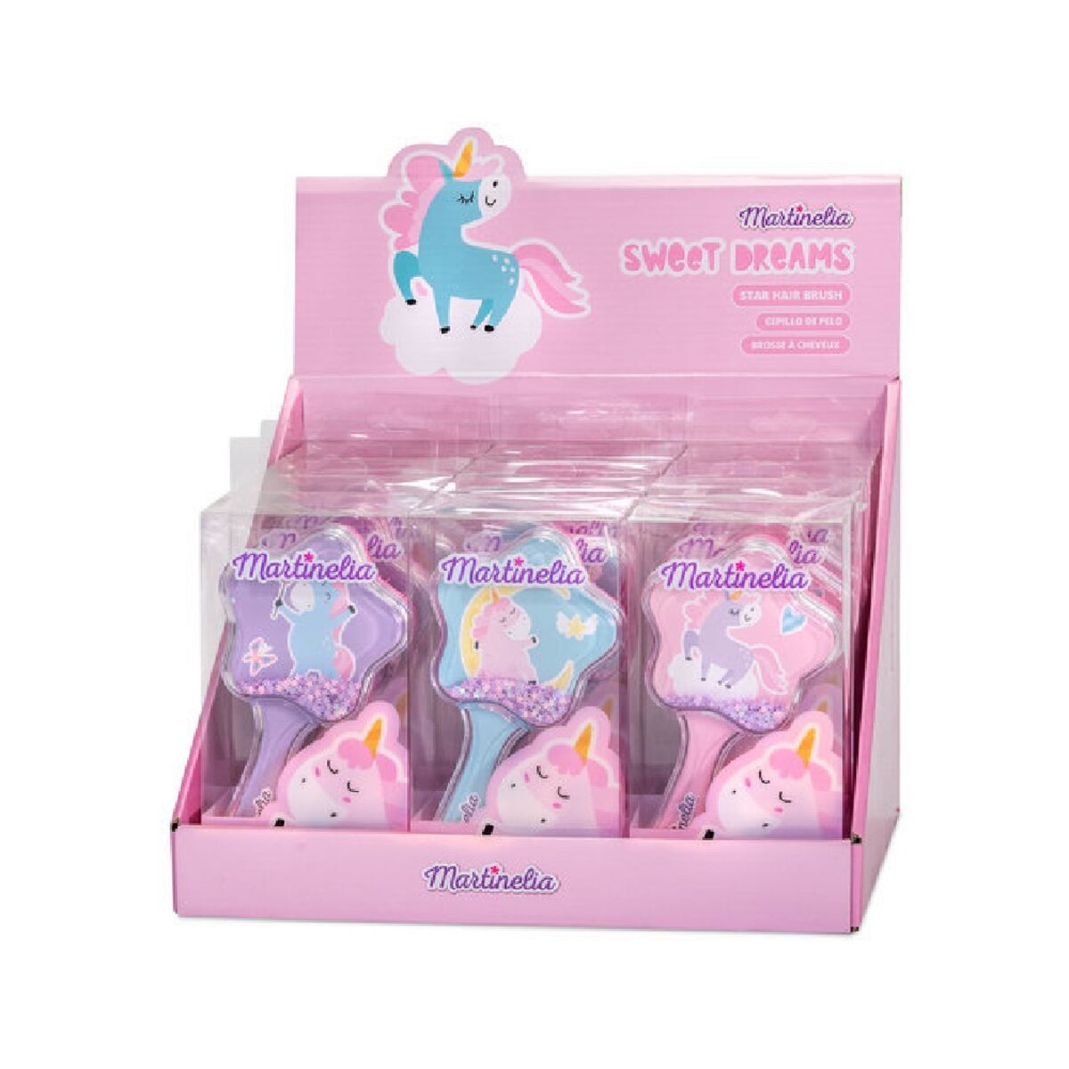 Detangling Hairbrush Martinelia Unicorn -  Baby, Hygiene and care -  Martinelia.