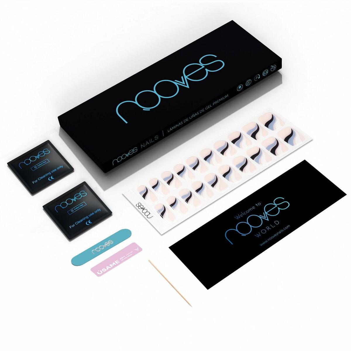 Gel Nail Foils Nooves Flowing stream (20 Units) -  Beauty, Manicure and pedicure -  Nooves.