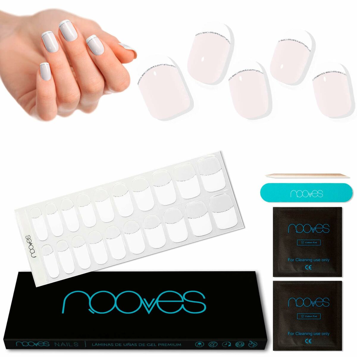 Nail polish Nooves LÁMINAS DE UÑAS DE GEL 20 Pieces -  Beauty, Manicure and pedicure -  Nooves.