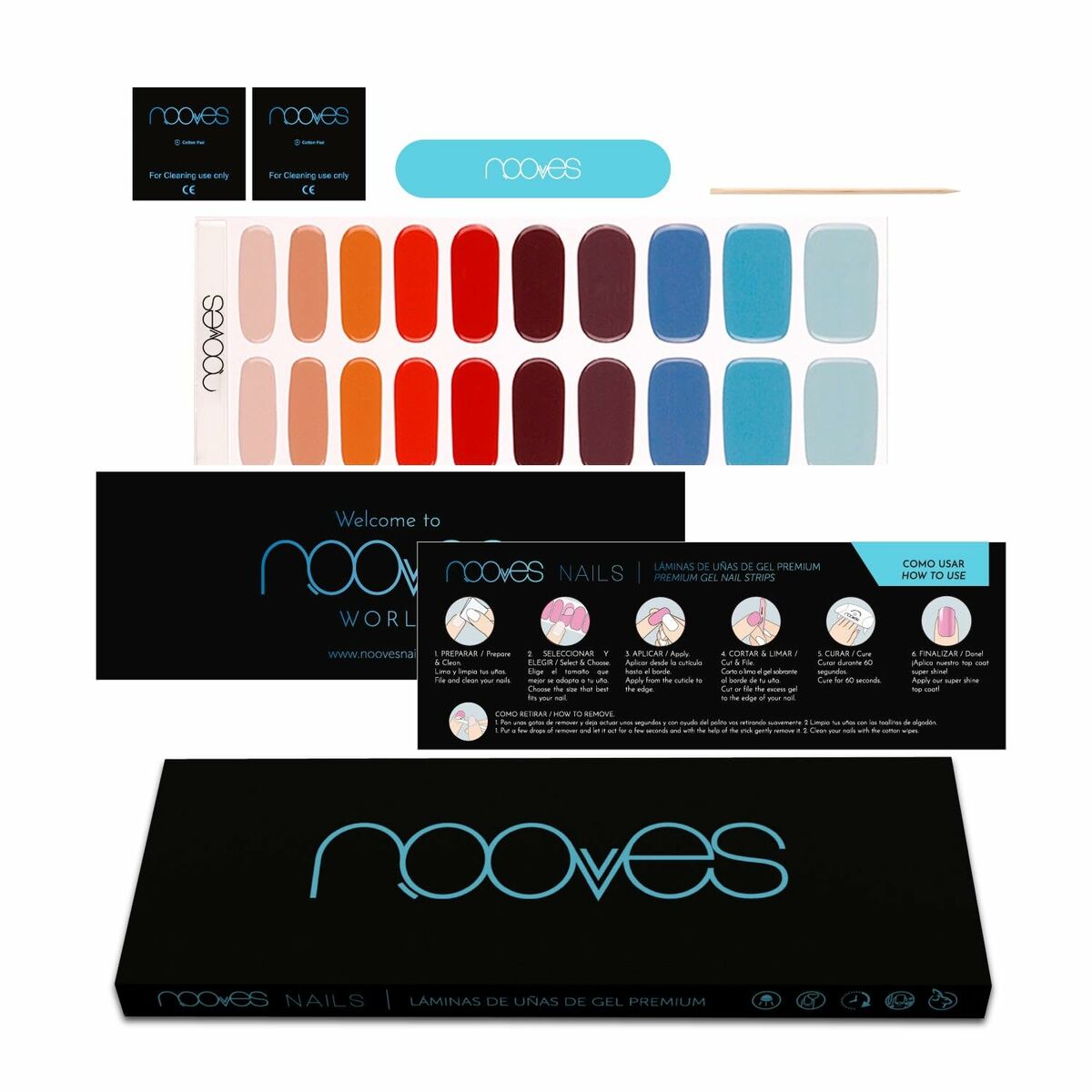 Gel Nail Foils Nooves Melody (20 Units) -  Beauty, Manicure and pedicure -  Nooves.