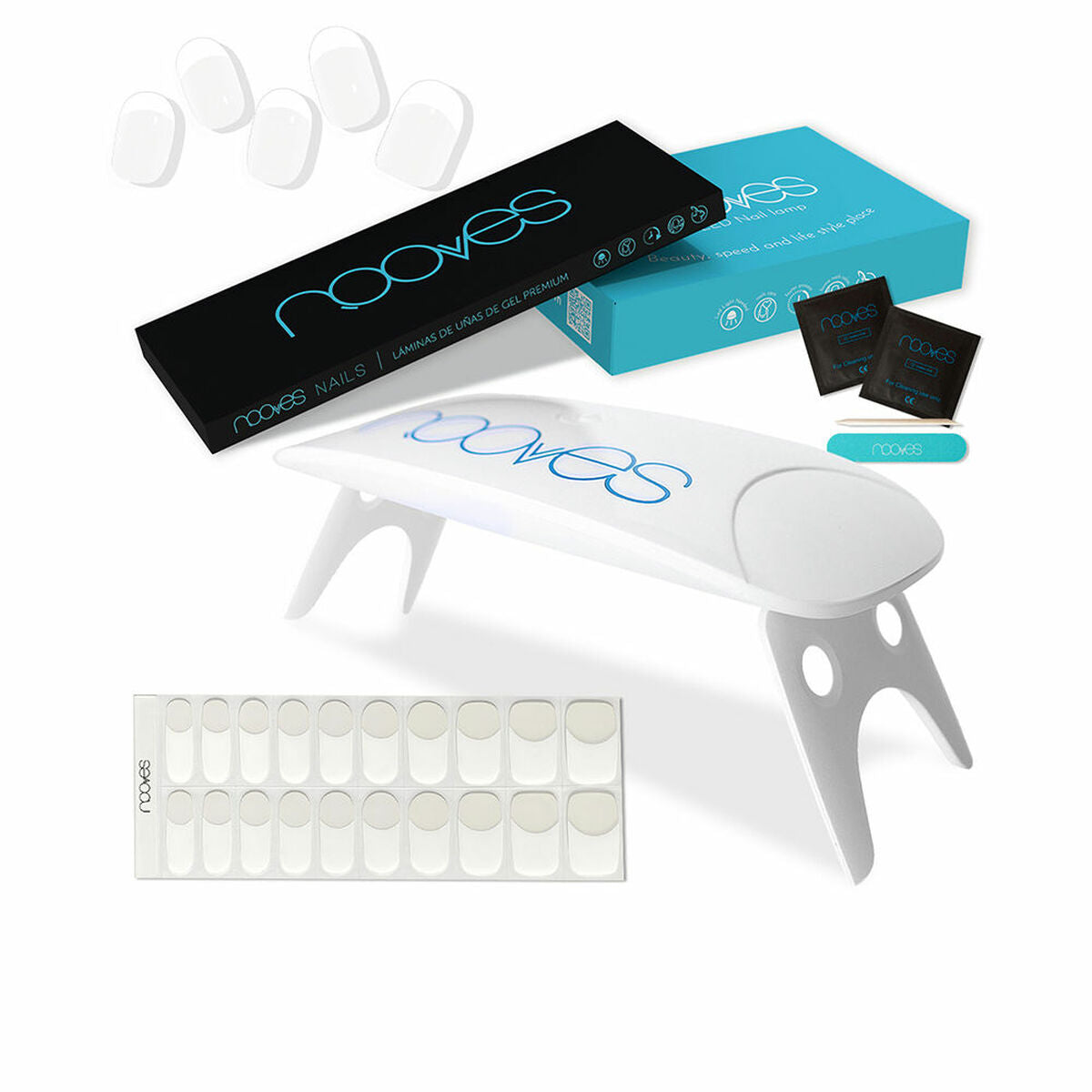 Manicure Set Nooves Premium Gel Nail Strips French manicure 5 Pieces -  Beauty, Manicure and pedicure -  Nooves.