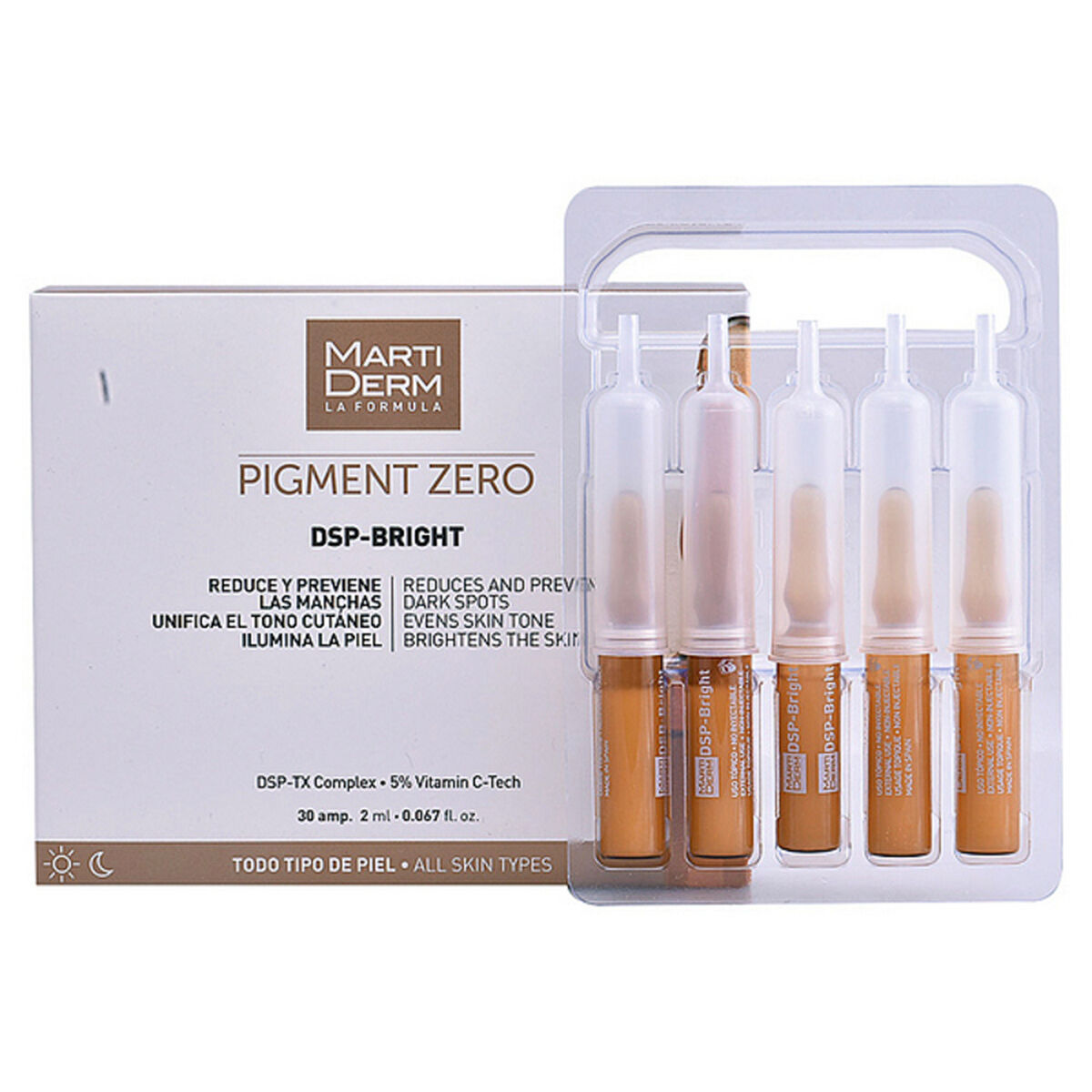 Intensive Anti-Brown Spot Concentrate Pigment Zero Martiderm 1472-42278 (2 ml) 2 ml -  Beauty, Skin care -  Martiderm.