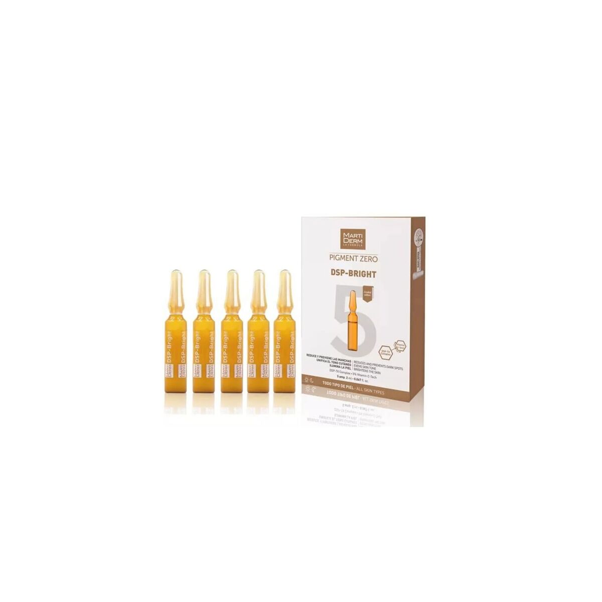 Anti-Brown Spot Treatment Martiderm Dsp Bright 5 x 2 ml -  Beauty, Skin care -  Martiderm.