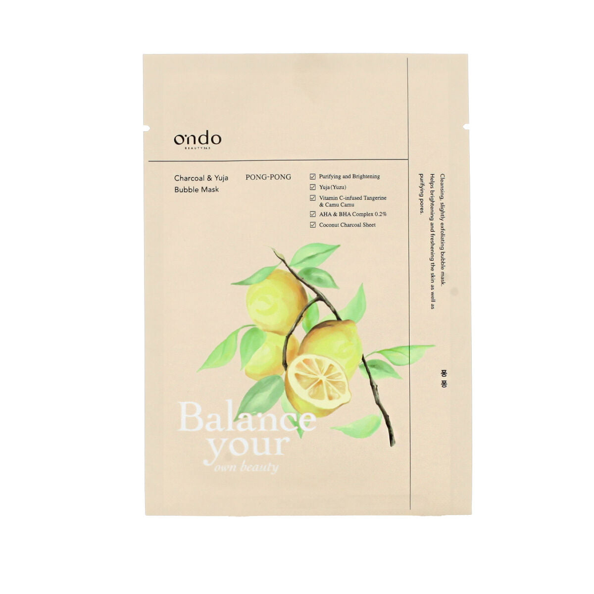 Exfoliating Mask Ondo Beauty 36.5 PONG-PONG -  Beauty, Skin care -  Ondo Beauty 36.5.