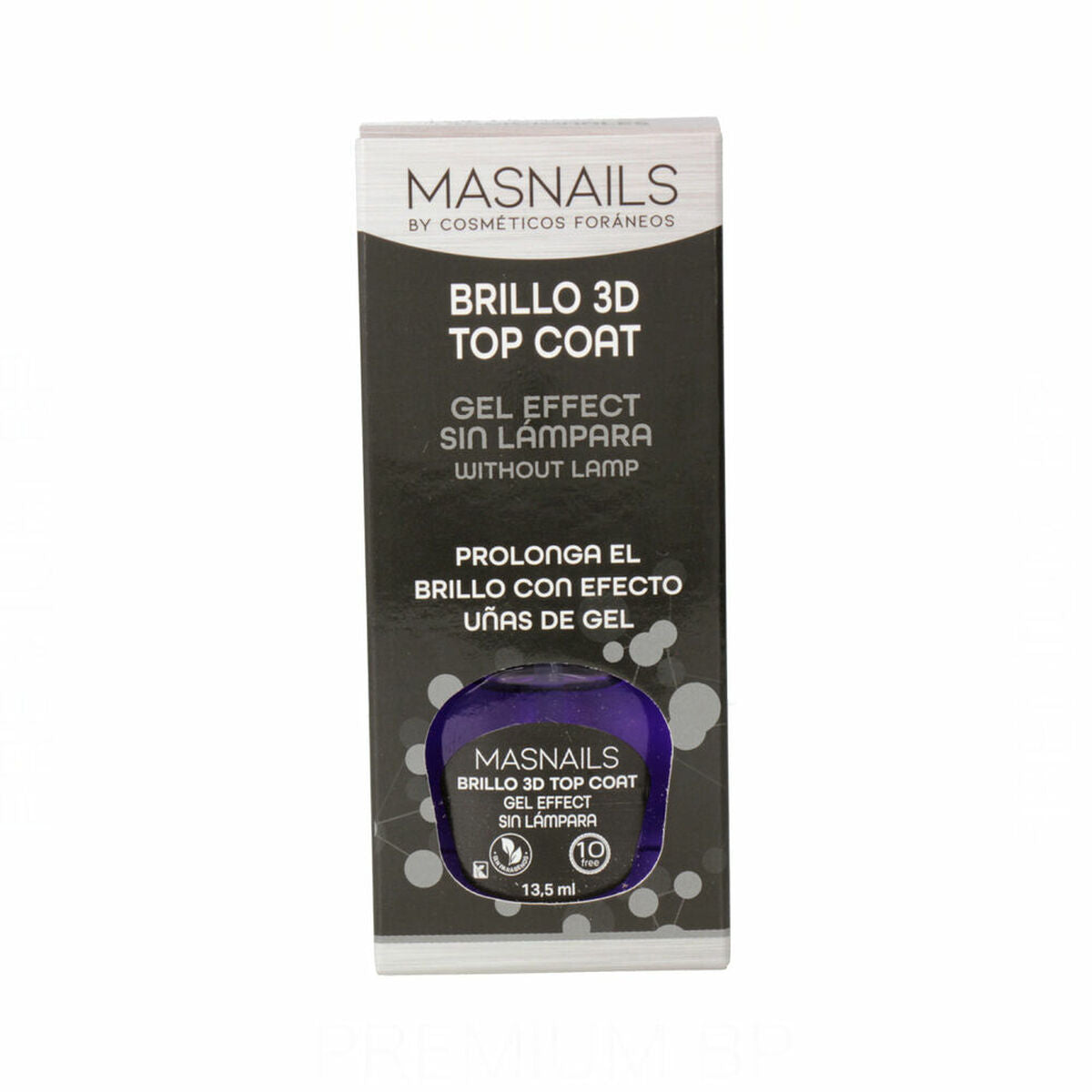Nail polish 3D Top Coat Gel Effect (13,5 ml) -  Beauty, Manicure and pedicure -  Masnails.