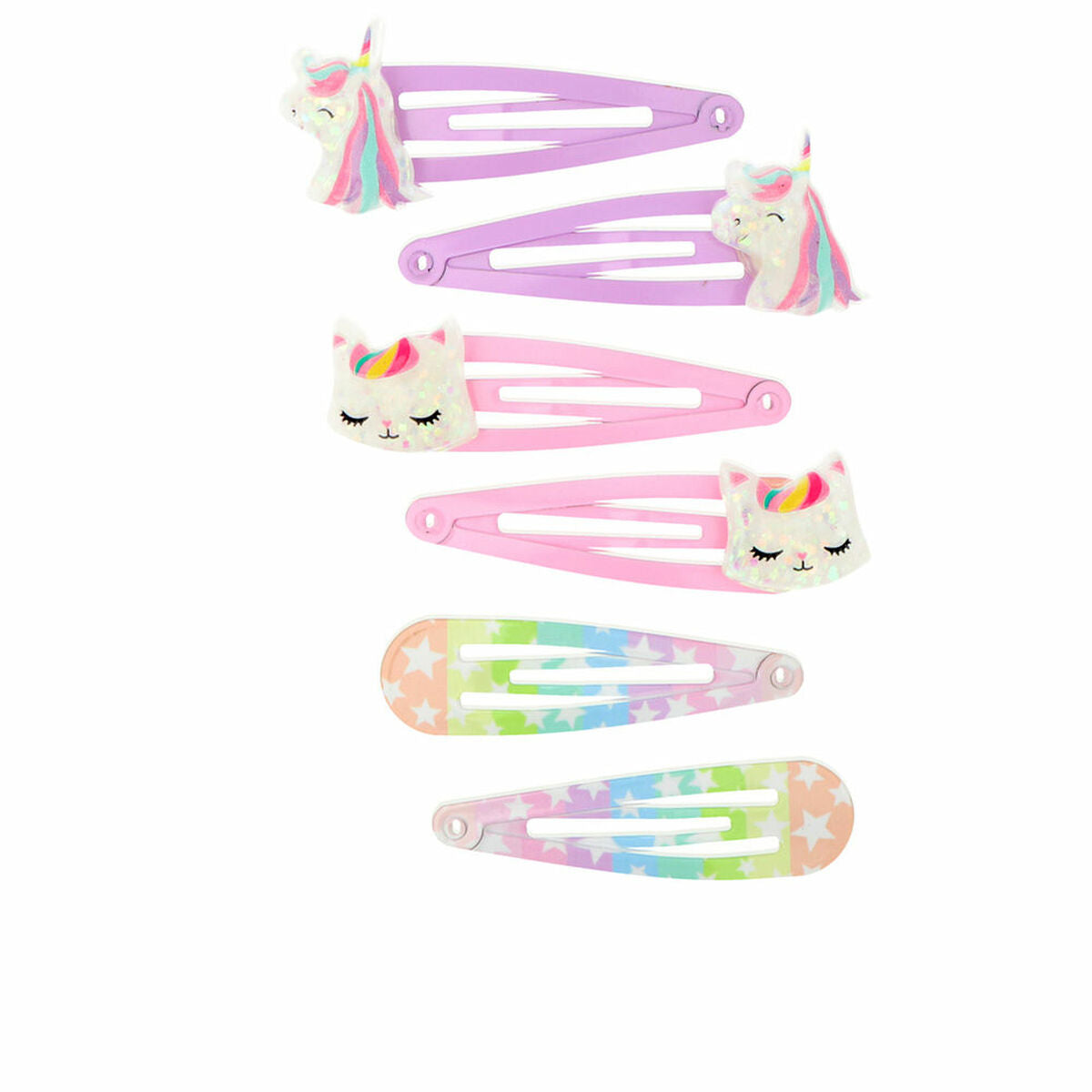 Hair Clips Inca   Multicolour Unicorn 6 Units -  Beauty, Hair care -  Inca.