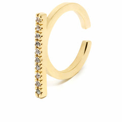Ladies' Ring Shabama Manhattan Brass gold-plated Adjustable -  Jewellery, Women -  Shabama.