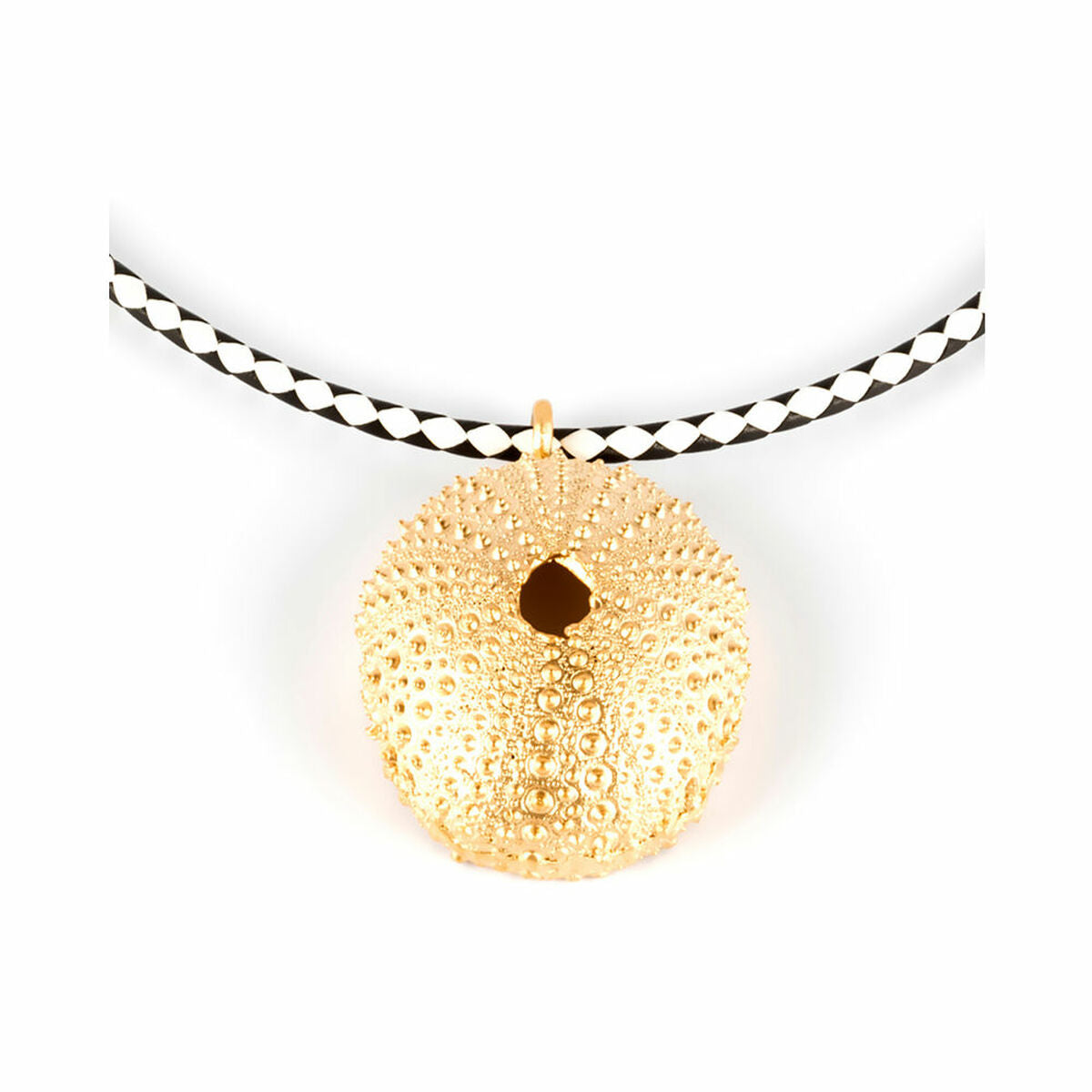 Ladies' Necklace Shabama Trenc Luxe Brass Flash gold-plated Leather 38 cm -  Jewellery, Women -  Shabama.