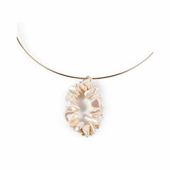 Ladies' Necklace Shabama Mississippi Luxe Brass Flash gold-plated Beads 13 cm -  Jewellery, Women -  Shabama.