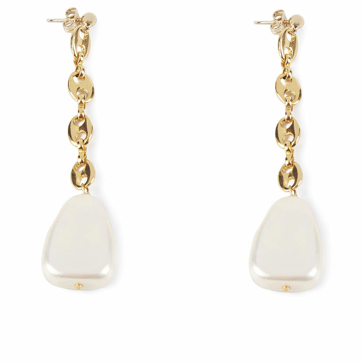 Ladies' Earrings Shabama Barton Brass gold-plated Beads 7,5 cm -  Jewellery, Women -  Shabama.