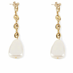 Ladies' Earrings Shabama Barton Brass gold-plated Beads 7,5 cm -  Jewellery, Women -  Shabama.
