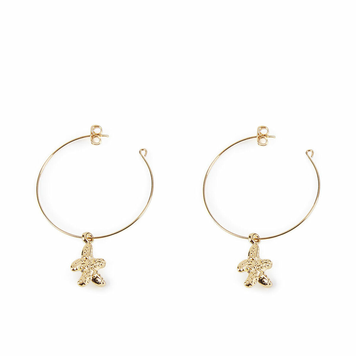 Ladies' Earrings Shabama Blanca Brass gold-plated 3,5 cm -  Jewellery, Women -  Shabama.