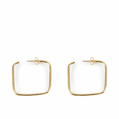 Ladies' Earrings Shabama Moore Brass gold-plated 3 cm -  Jewellery, Women -  Shabama.