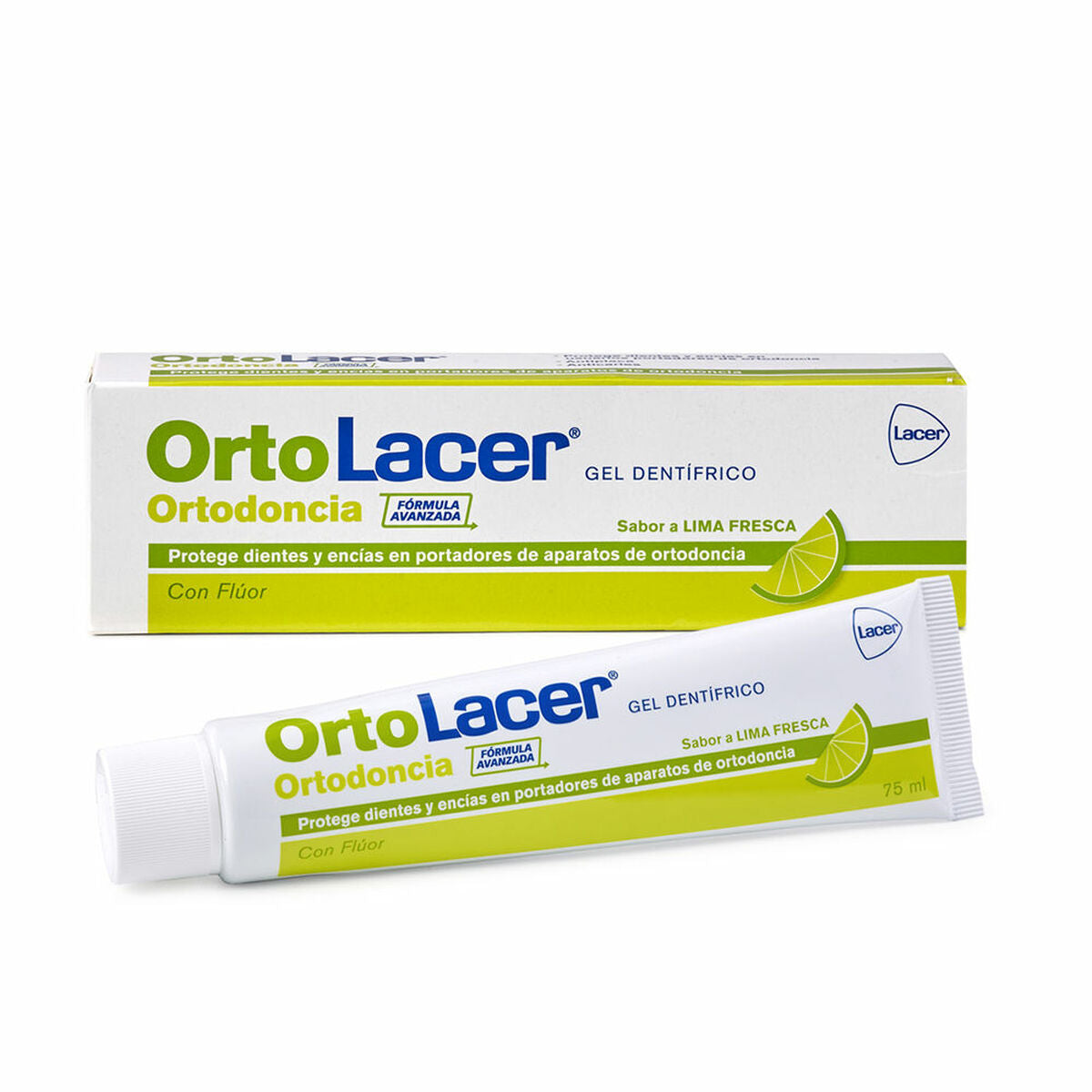 Toothpaste Lacer Ortodoncia Lime (75 ml) -  Health and personal care, Oral care -  Lacer.
