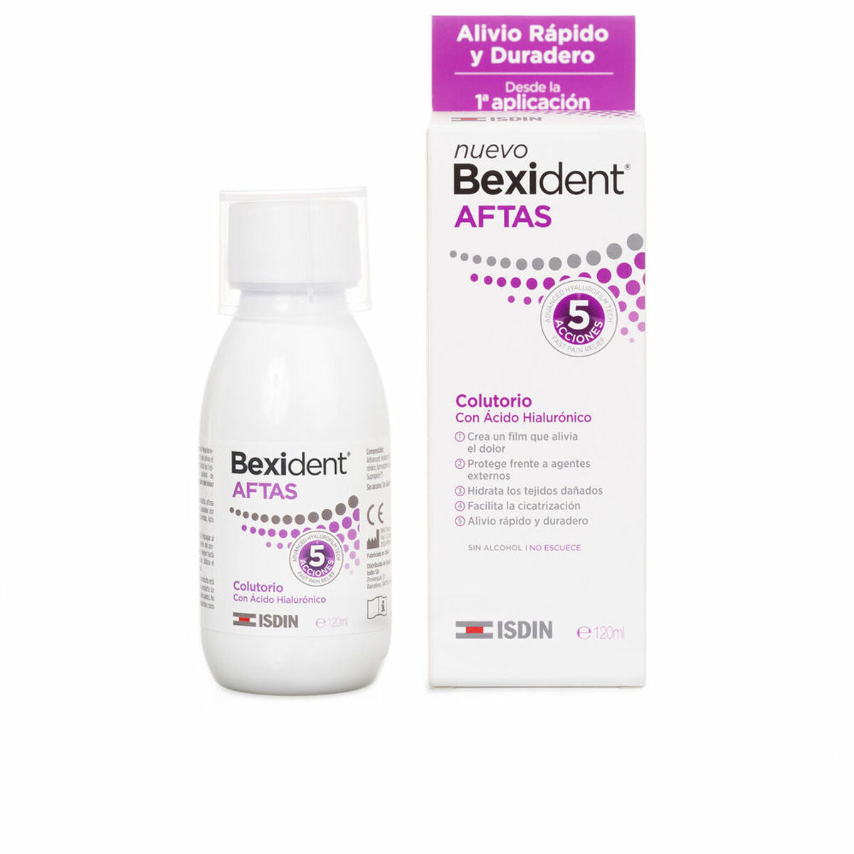 Mouthwash Isdin Bexident Aftas Mouth protector Healing (120 ml) -  Health and personal care, Oral care -  Isdin.