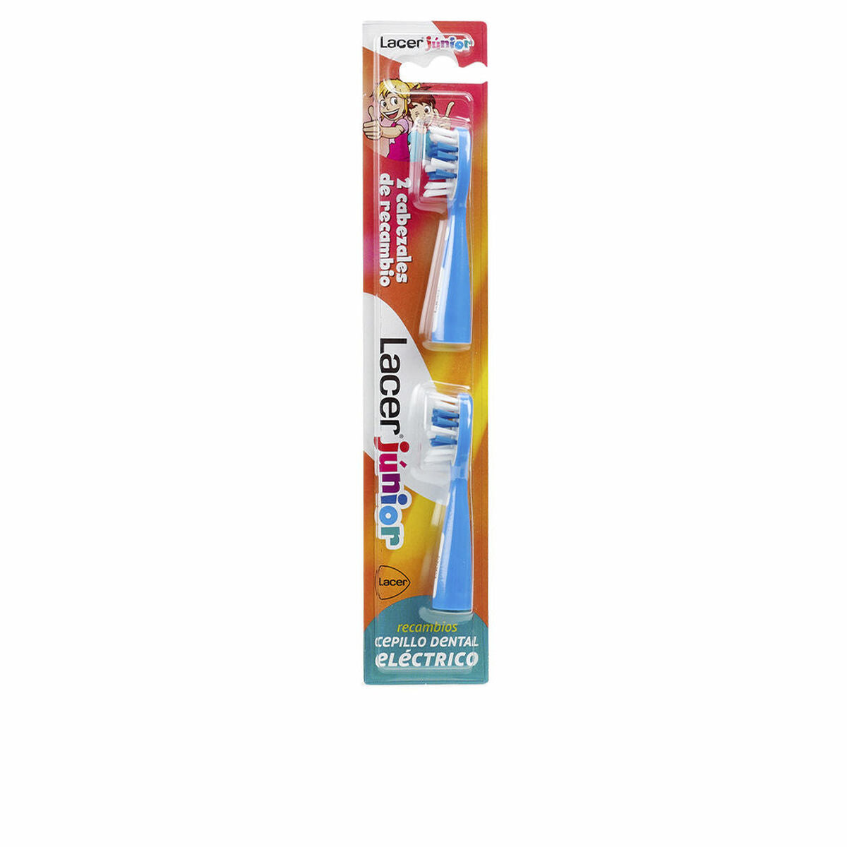 Spare for Electric Toothbrush Lacer Blue Junior (2 Units) -  Health and personal care, Oral care -  Lacer.