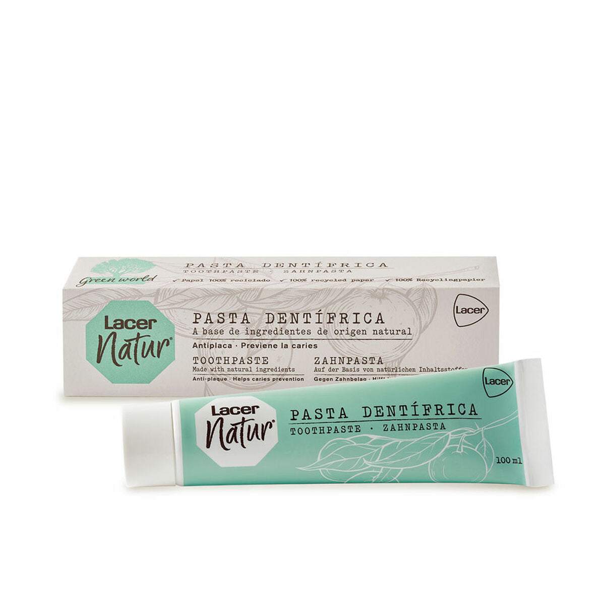 Toothpaste Lacer Natur (100 ml) -  Health and personal care, Oral care -  Lacer.
