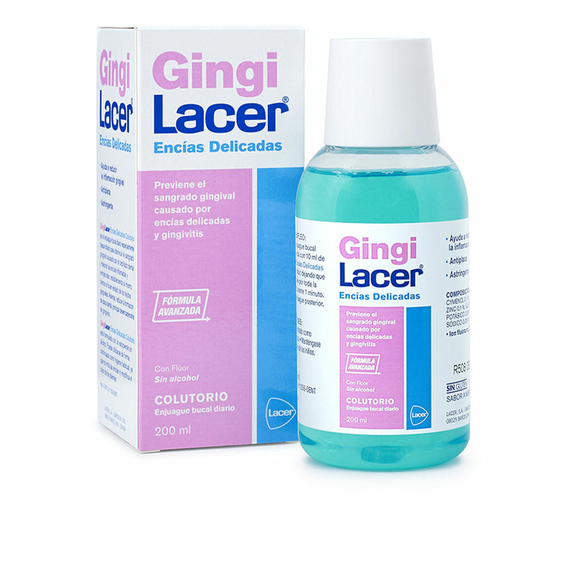 Mouthwash Lacer Gingi (200 ml) (Parapharmacy) -  Health and personal care, Oral care -  Lacer.