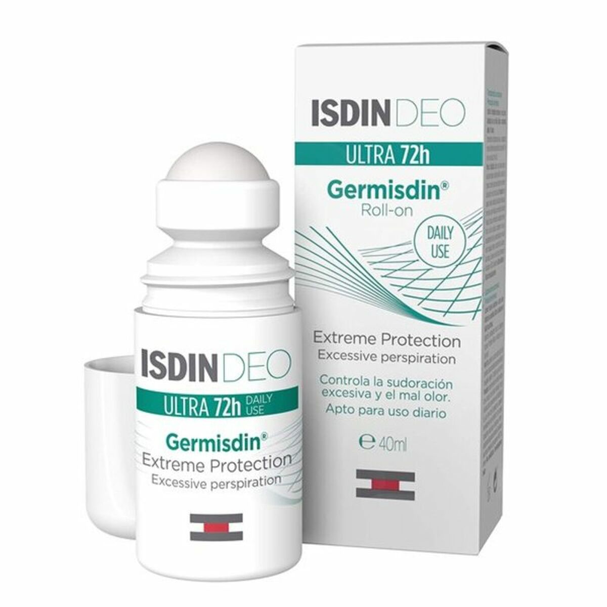 Roll-On Deodorant Isdin Germisdin Rx 72 hours Antiperspirant 40 ml -  Beauty, Bathing and personal hygiene -  Isdin.