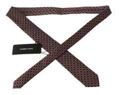 Dolce & Gabbana Red 100% Silk Printed Wide Necktie Men Tie -  Neckties, Men -  Dolce & Gabbana.