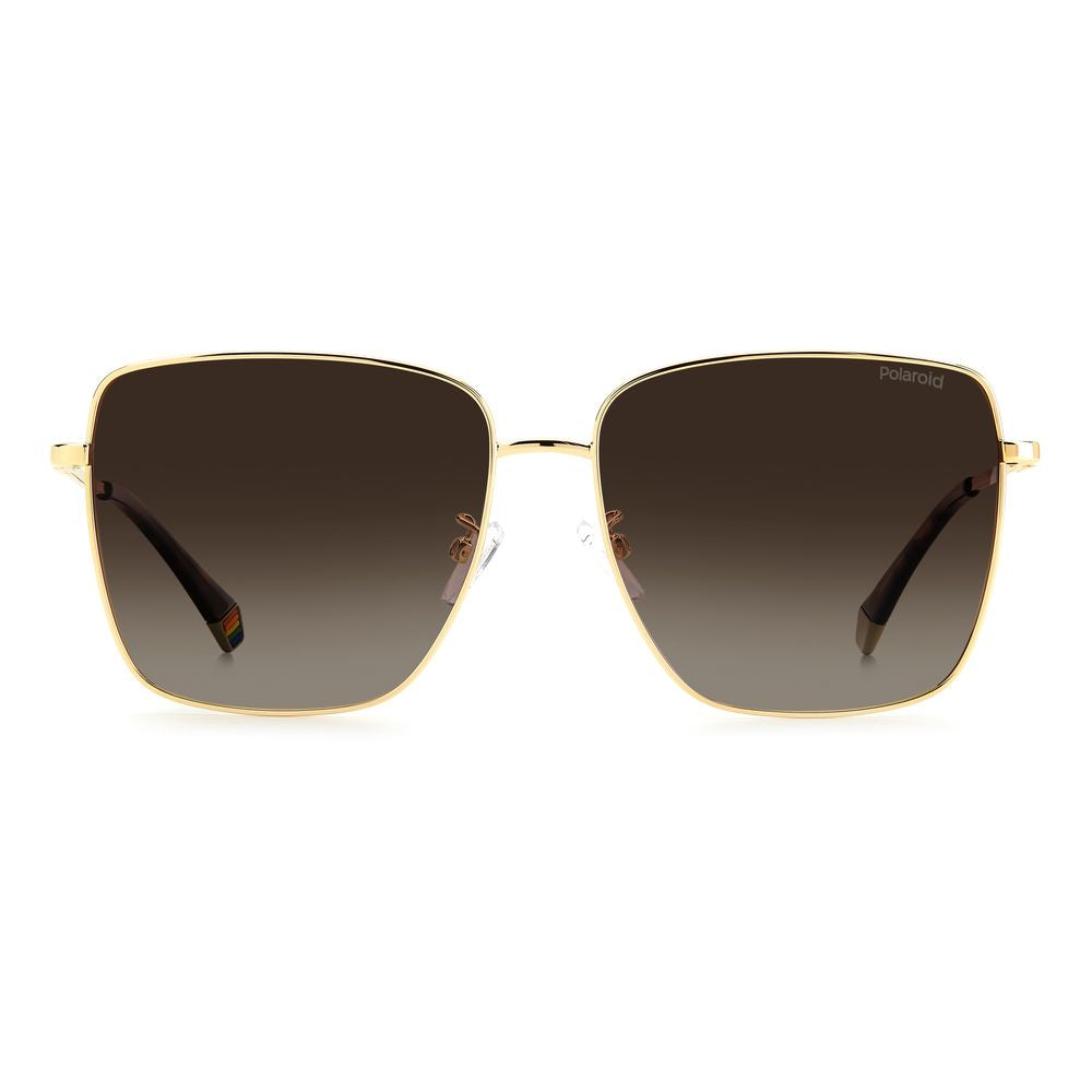 Polaroid Gold Metal Sunglasses -   -  Polaroid.