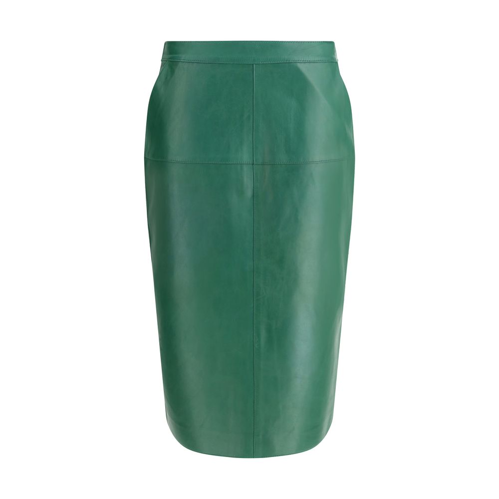 P.A.R.O.S.H. Leather midi Skirt -   -  P.A.R.O.S.H..