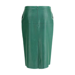 P.A.R.O.S.H. Leather midi Skirt -   -  P.A.R.O.S.H..