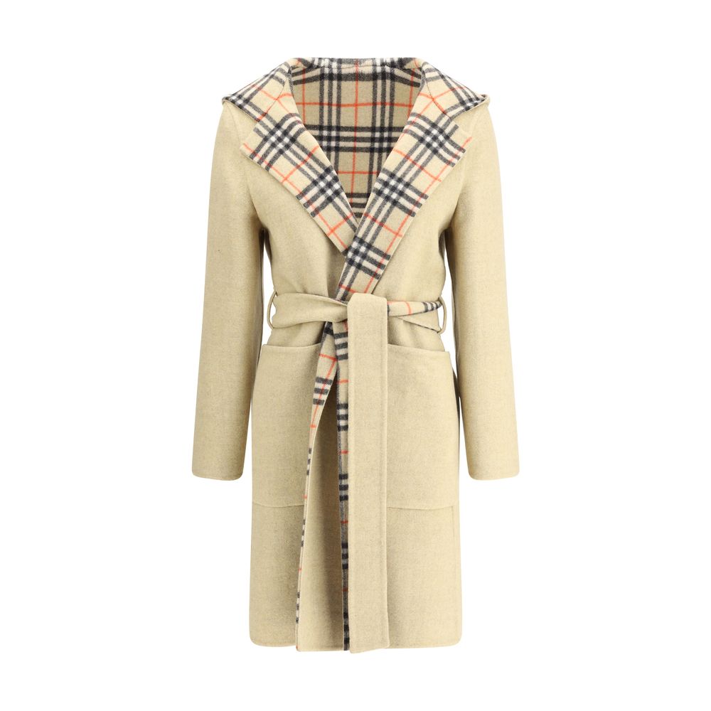 Burberry Reversible wool robe Coat -   -  Burberry.