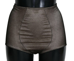 Dolce & Gabbana Bottoms Underwear Beige With Black Net -   -  Dolce & Gabbana.