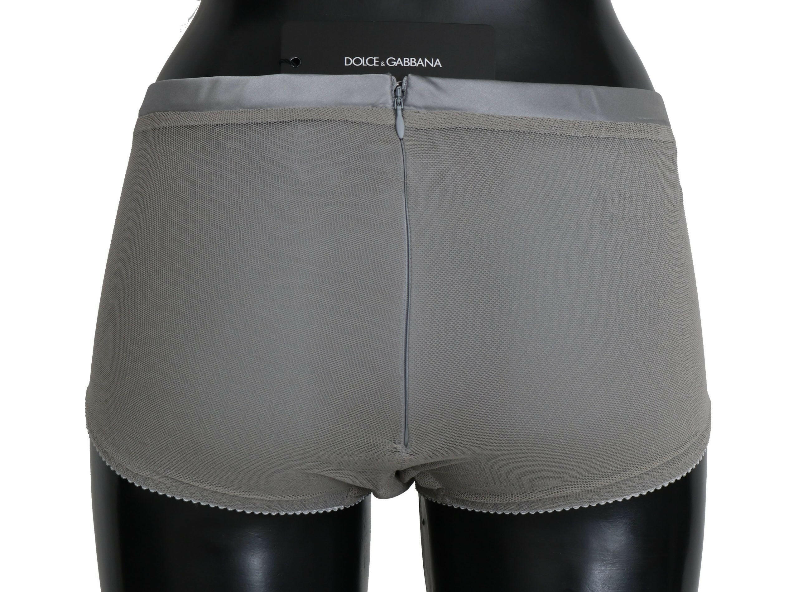 Dolce & Gabbana Underwear Silver With Net Silk Bottoms -   -  Dolce & Gabbana.