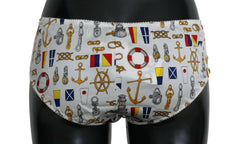 Dolce & Gabbana Underwear Sailor Print Silk Bottoms -   -  Dolce & Gabbana.