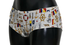 Dolce & Gabbana Underwear Sailor Print Silk Bottoms -   -  Dolce & Gabbana.