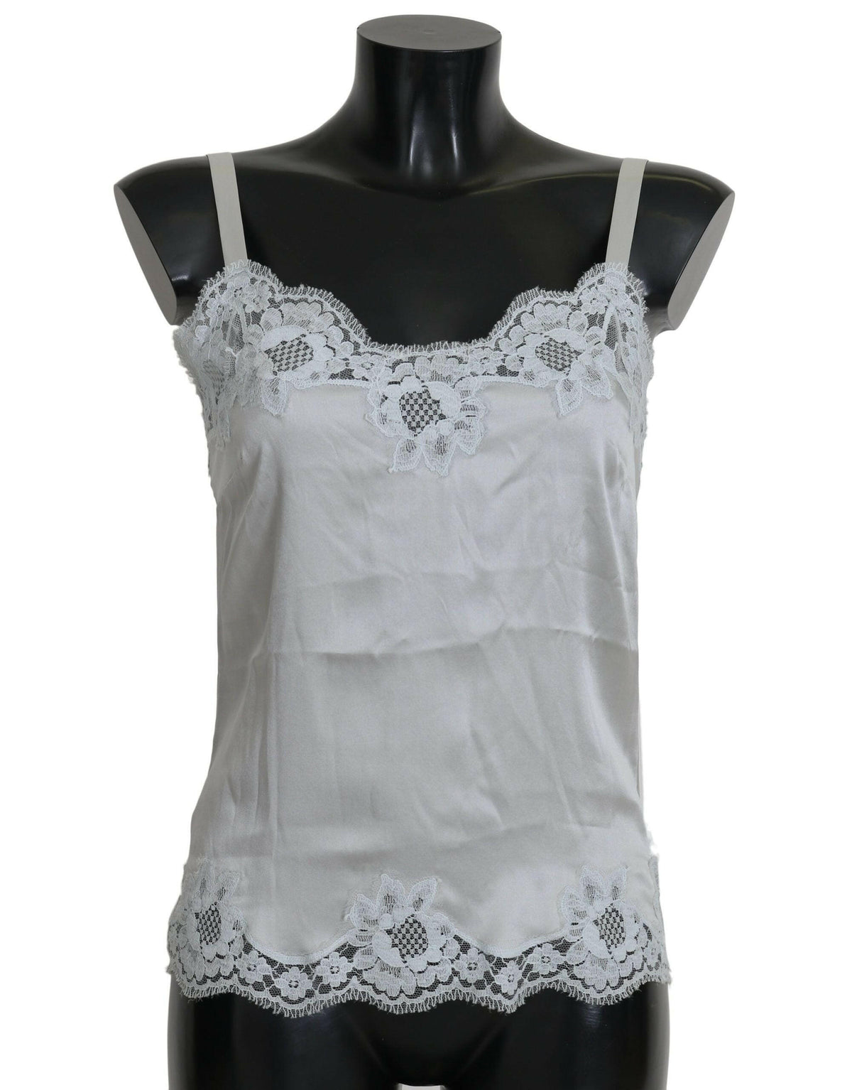 Dolce & Gabbana Green Silk Lace Dress Chemisole Lingerie -   -  Dolce & Gabbana.