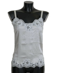 Dolce & Gabbana Green Silk Lace Dress Chemisole Lingerie -   -  Dolce & Gabbana.