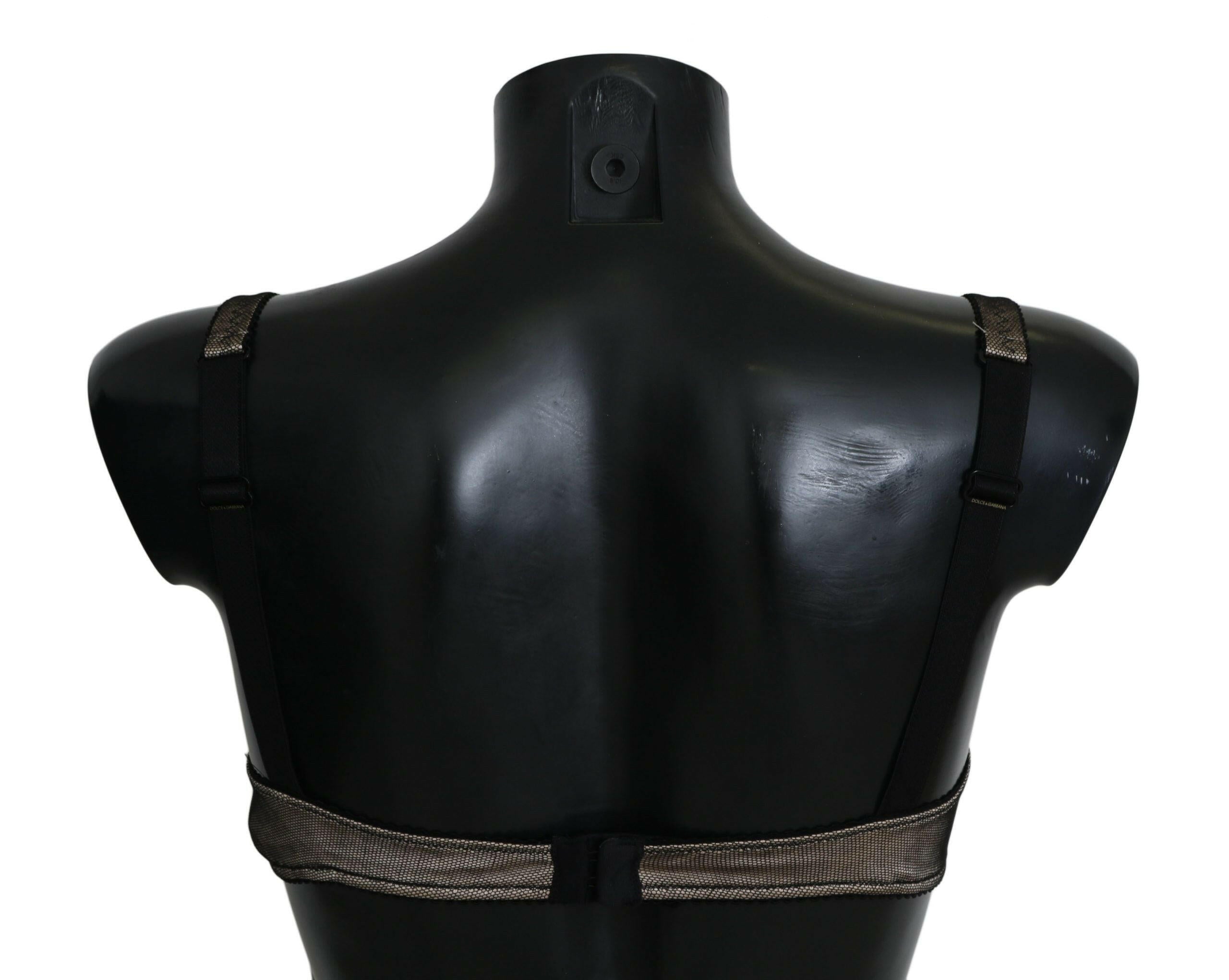Dolce & Gabbana Brown Regg Balconcino Imbottito Bra Underwear -   -  Dolce & Gabbana.