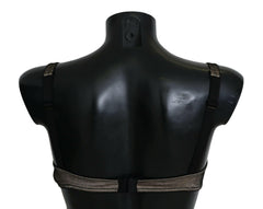 Dolce & Gabbana Brown Regg Balconcino Imbottito Bra Underwear -   -  Dolce & Gabbana.