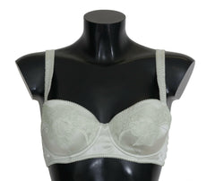 Dolce & Gabbana Green Balconcino Bra Floral Lace Underwear -   -  Dolce & Gabbana.