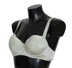 Dolce & Gabbana Green Balconcino Bra Floral Lace Underwear -   -  Dolce & Gabbana.