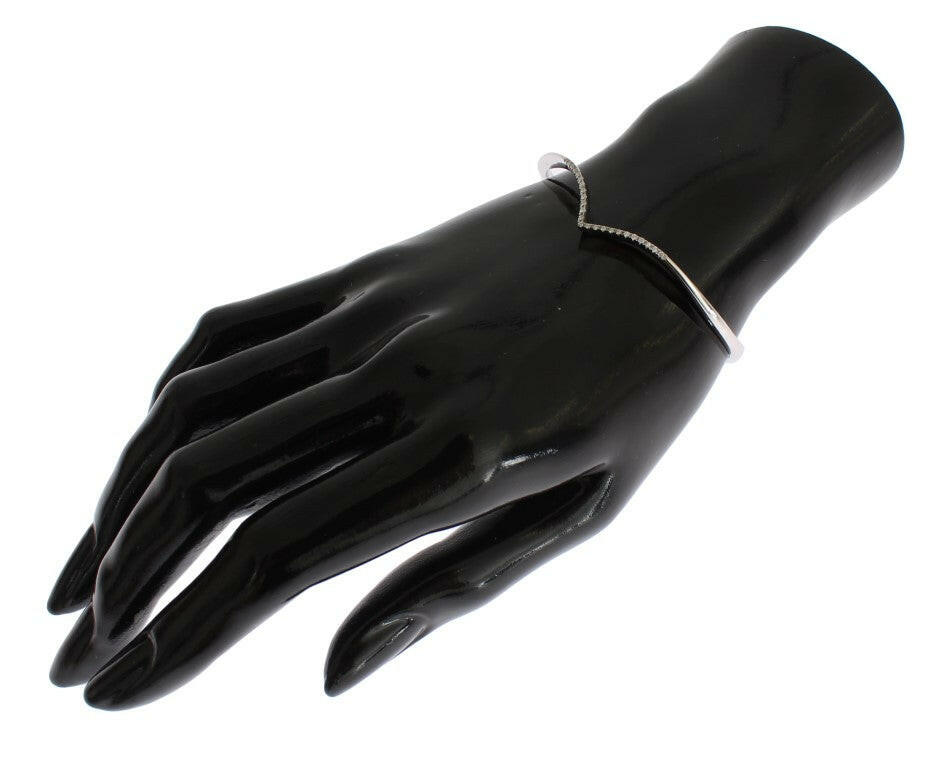 Nialaya Skyfall CZ 925 Silver Bangle Bracelet -   -  Nialaya.