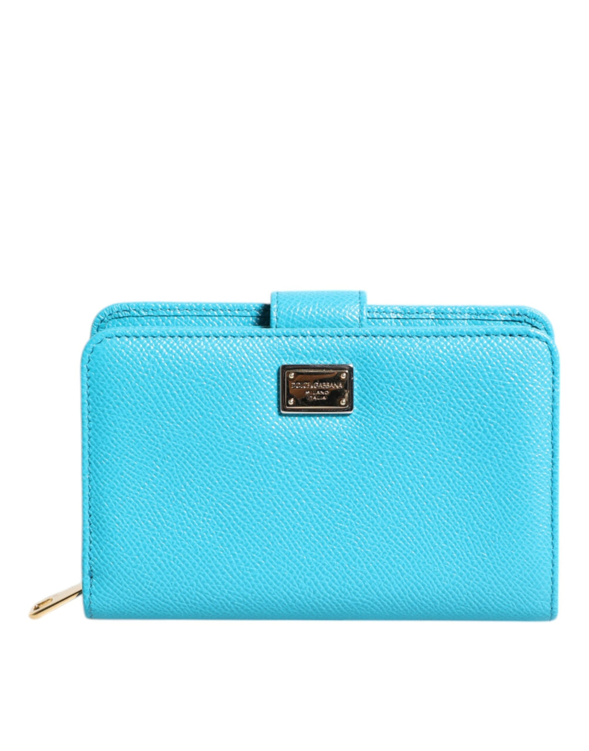 Dolce & Gabbana Light Blue Leather Bifold Continental Clutch Wallet -   -  Dolce & Gabbana.