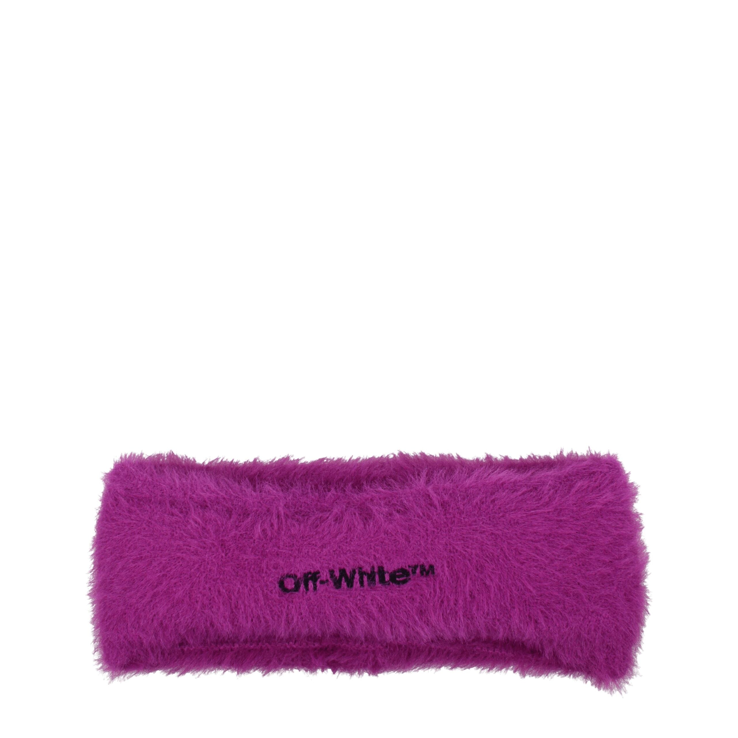 Off-White Purple Fabric Headbands -   -  Off-White.