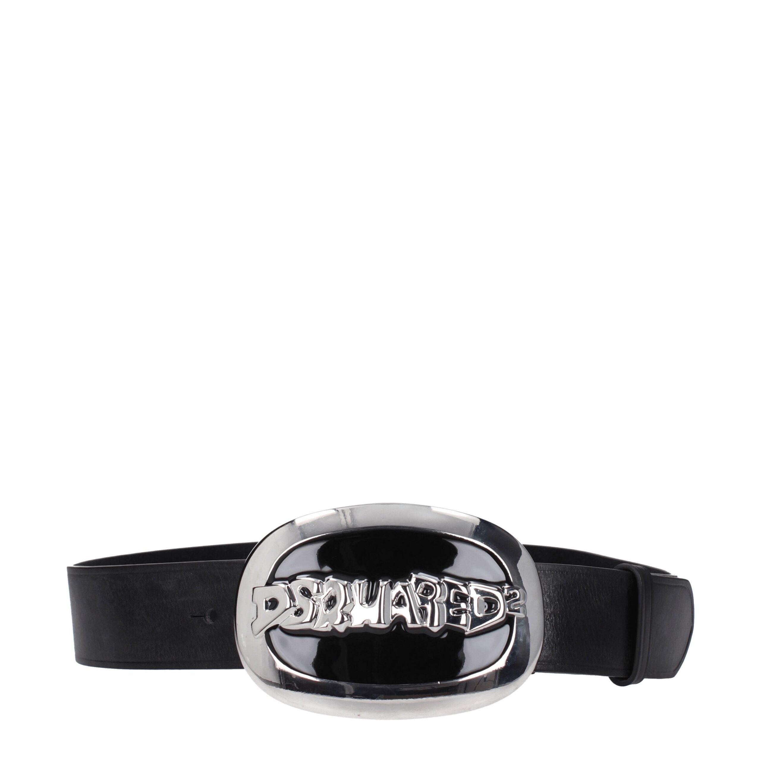 Dsquared² Black Leather Belts -   -  Dsquared².