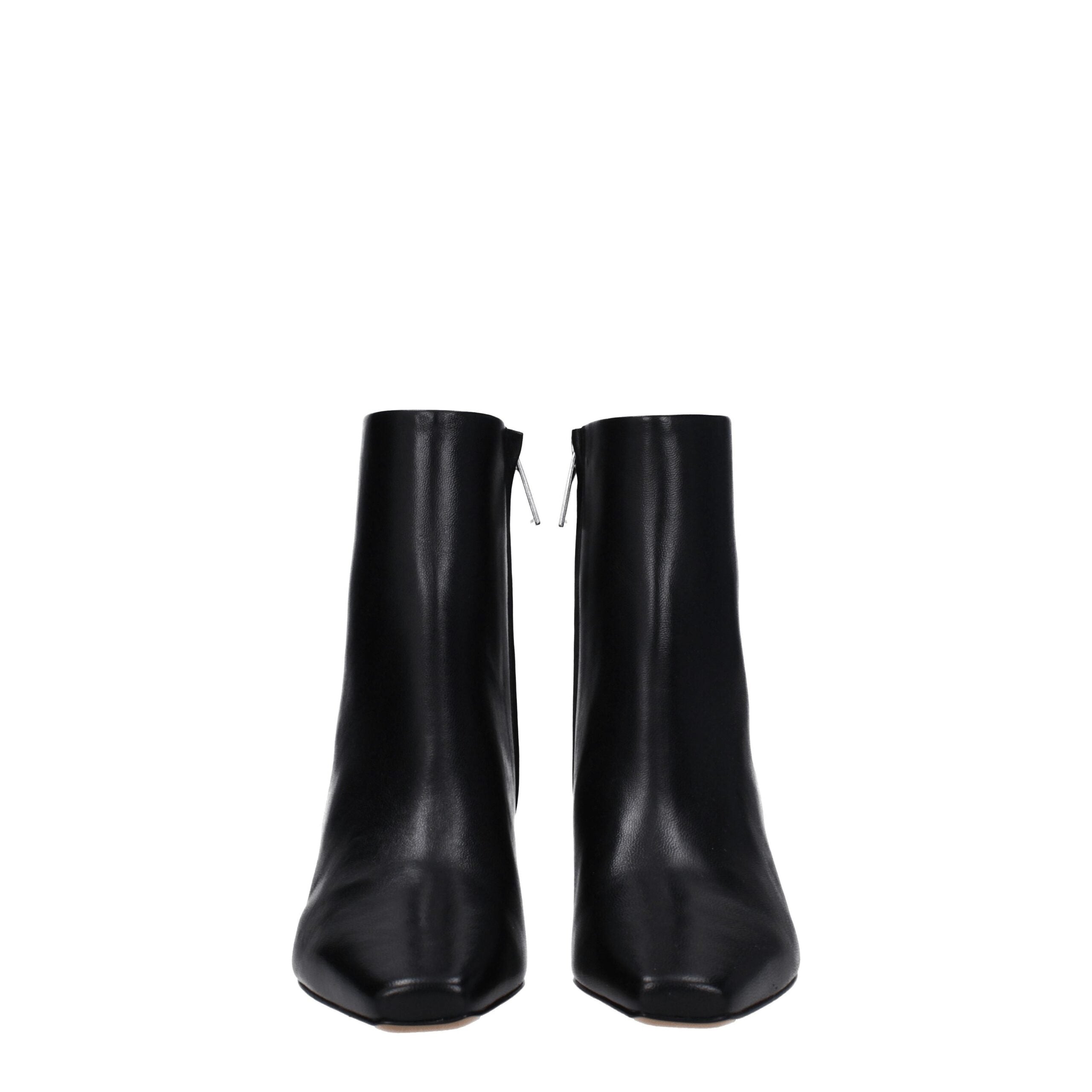 Off-White Black Leather Ankle Boots -   -  Off-White.