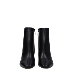 Off-White Black Leather Ankle Boots -   -  Off-White.