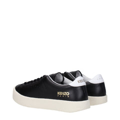 Kenzo Black Leather Low Tops -   -  Kenzo.