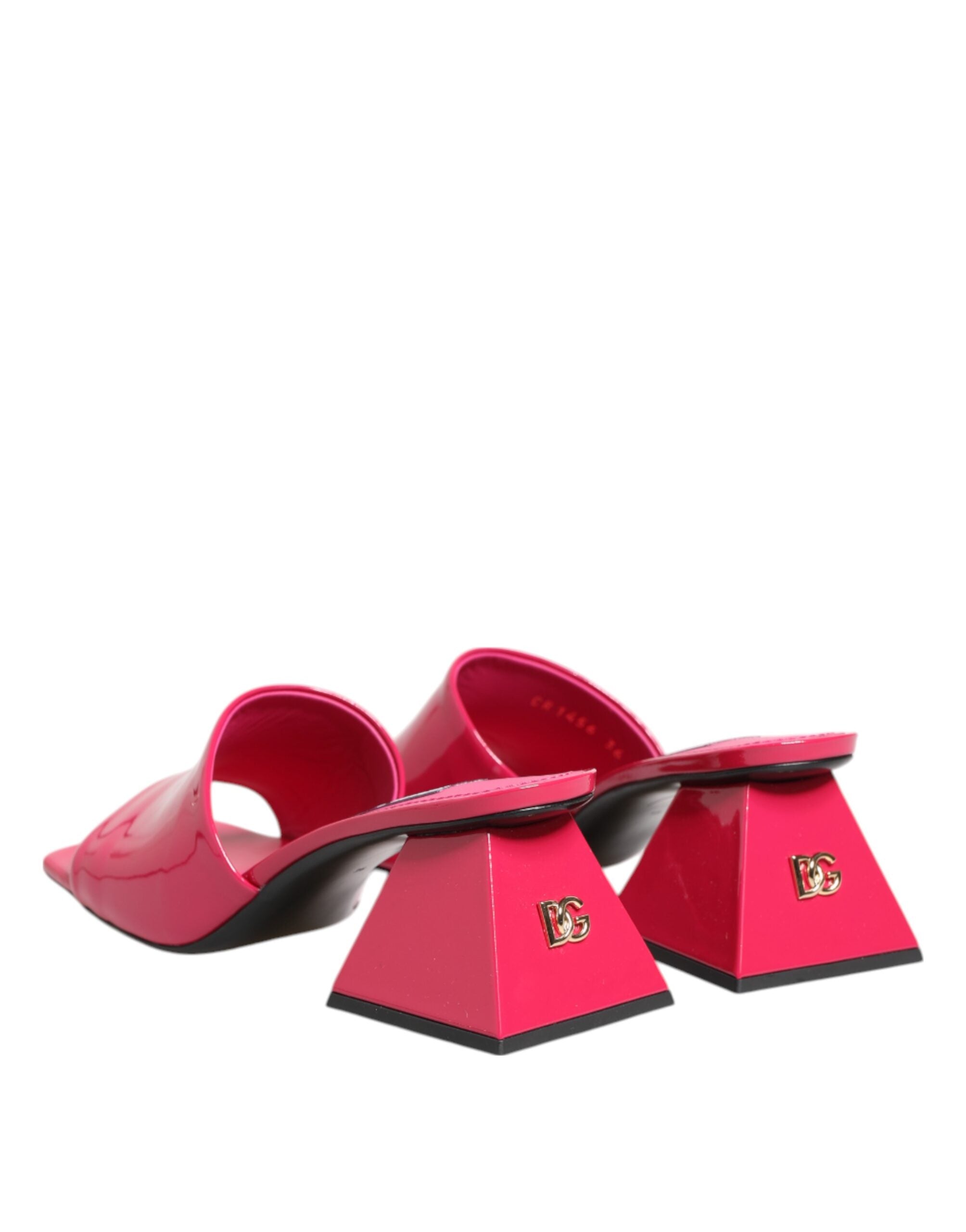Dolce & Gabbana Pink Open Toe Block Heel Mules Sandals Shoes -   -  Dolce & Gabbana.
