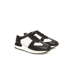 Cerruti 1881 Black Calfskin Men Sneaker -   -  Cerruti 1881.
