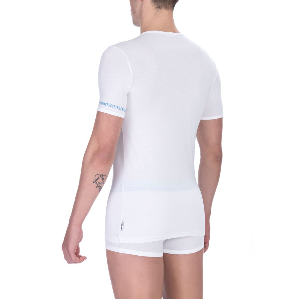 Bikkembergs White Cotton Men's T-Shirt -   -  Bikkembergs.