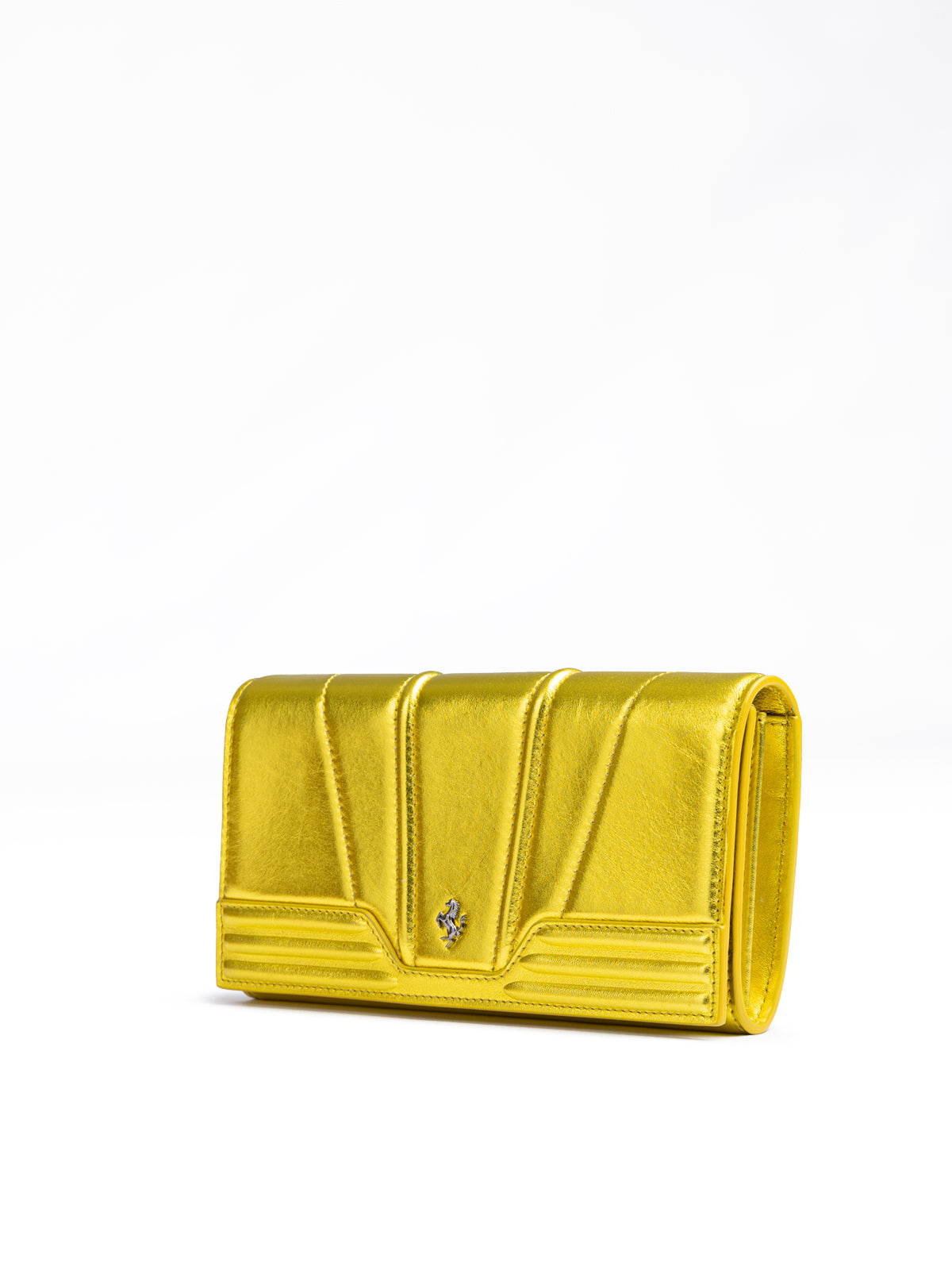 Ferrari Metal Yellow GT patent leather purse -   -  Ferrari.